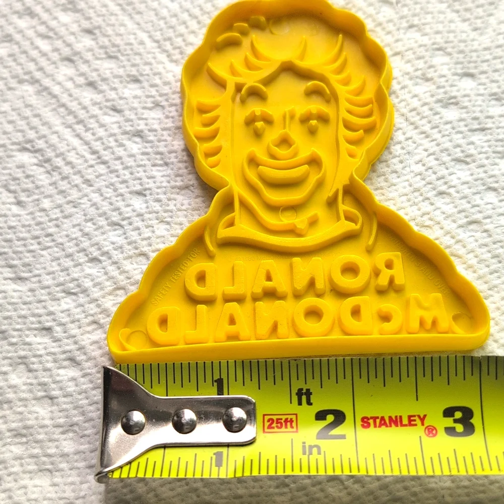 Vintage 1980's RONALD MCDONALD Cookie Cutter